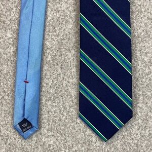 Tommy Hilfiger repp tie 100% silk preppy classic stripe professional formal